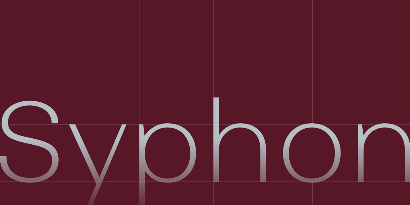 Schriftart Syphon